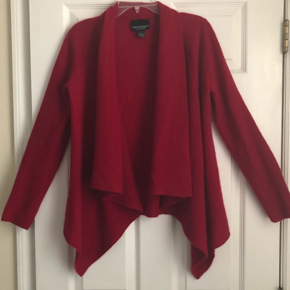 Cynthia Red cashmere Cardigan